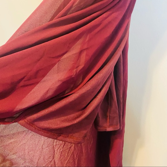 Stunning Sophia FLOWY Chic Merlot/Burgundy Wrap Maxi Dress & or Bathing Coverup! - Picture 7 of 8